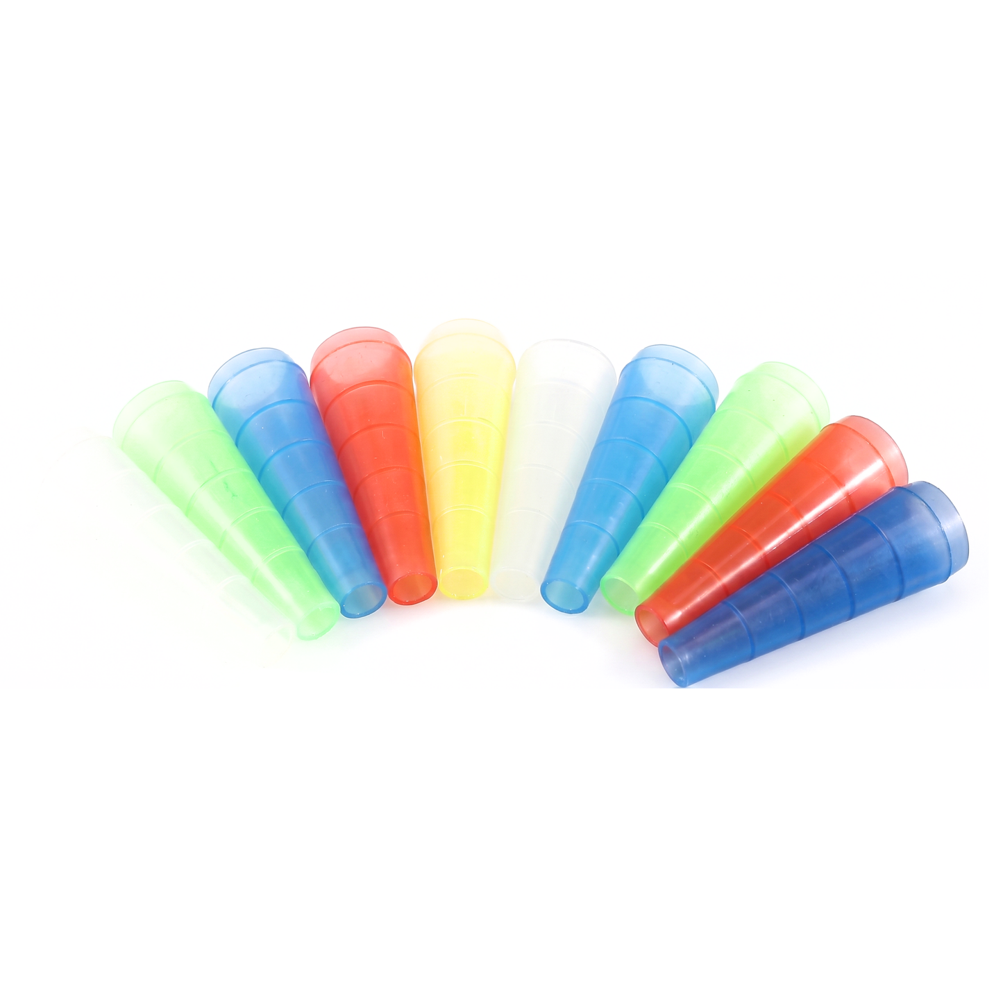 Rollo Short Hookah Multi Color Mouth Tips | 100 Pack