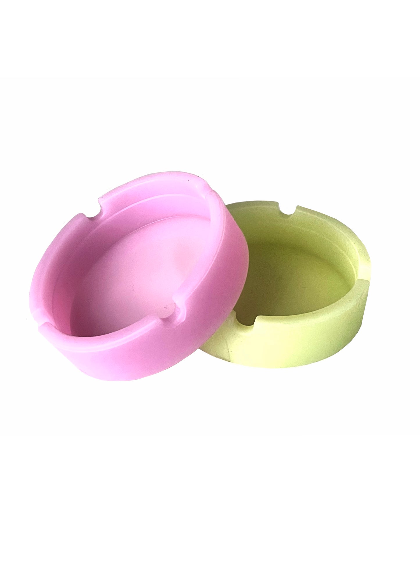 Luminous 3-Piece Silicone Ashtray Set - Durable & Stylish