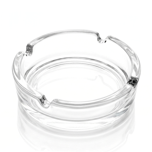 Rollo Premium Glass Ashtray | Round