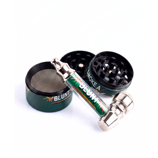 Rollo Deluxe Smoking Set | Pipe & Precision Grinder