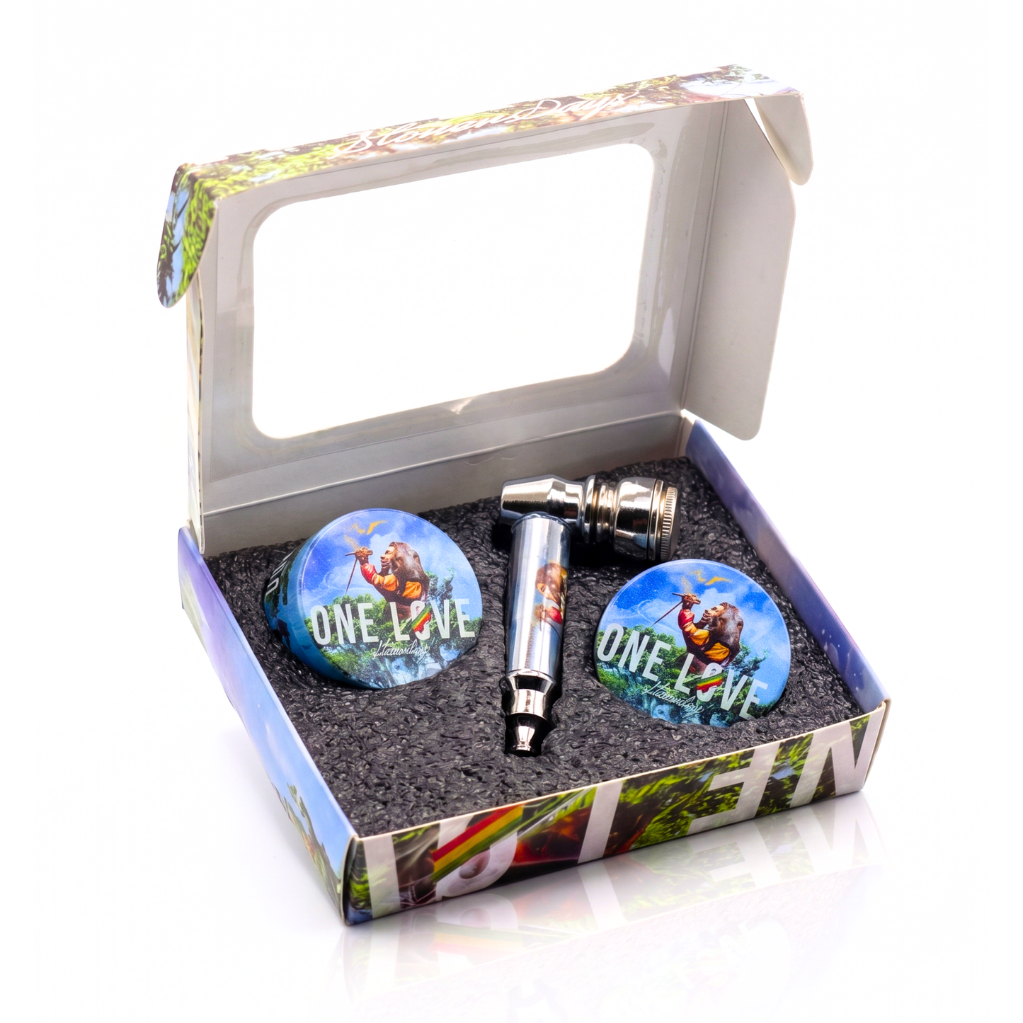 Rollo Deluxe Smoking Set | Pipe & Precision Grinder