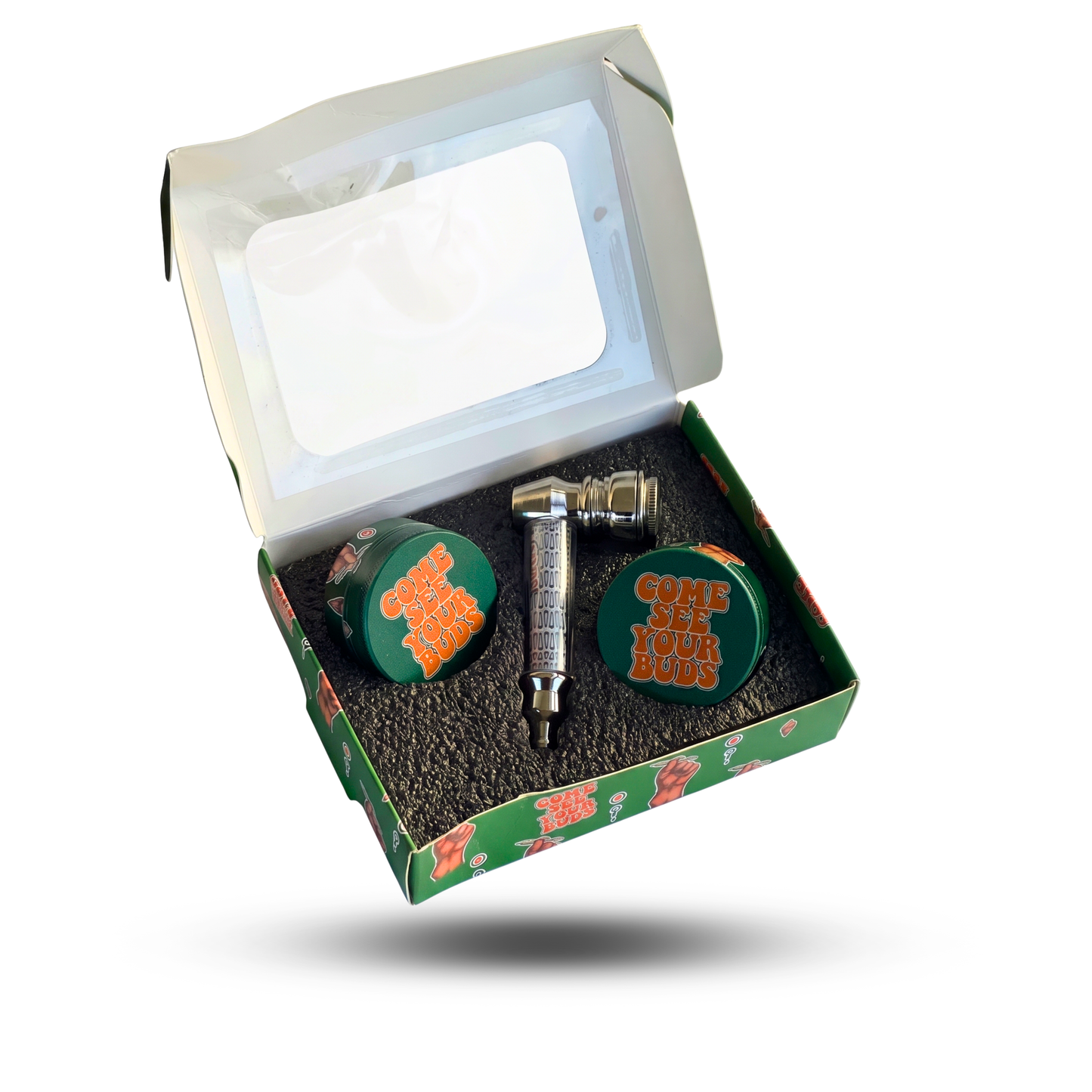 Rollo Deluxe Smoking Set | Pipe & Precision Grinder