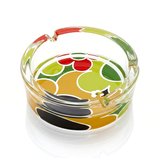 Rollo Premium Glass Ashtray | Round Vintage