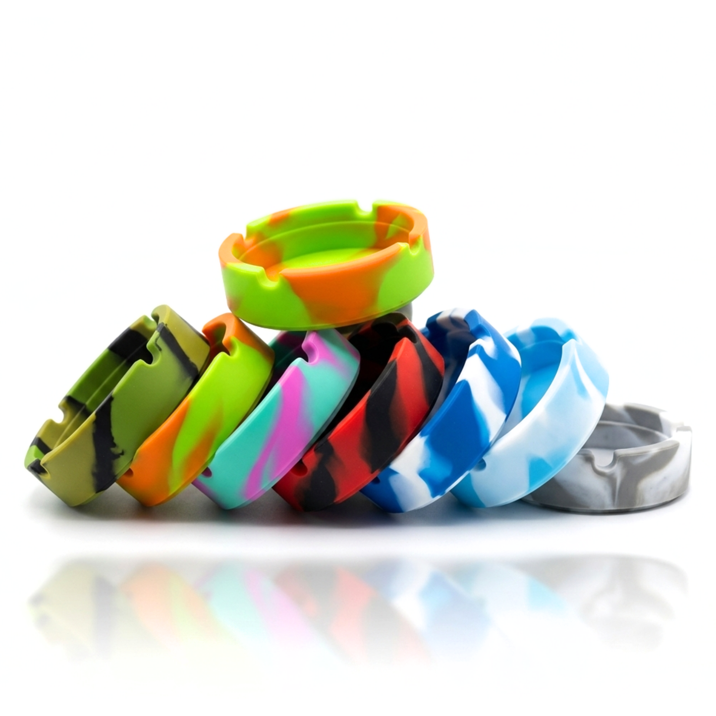 Rollo Camouflage Silicone Ashtray Set | RANDOM PACK of 3