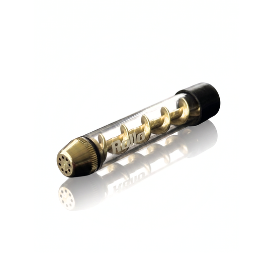 ROLLO 10cm 7-Pipe Twist Glass Blunt Pipe