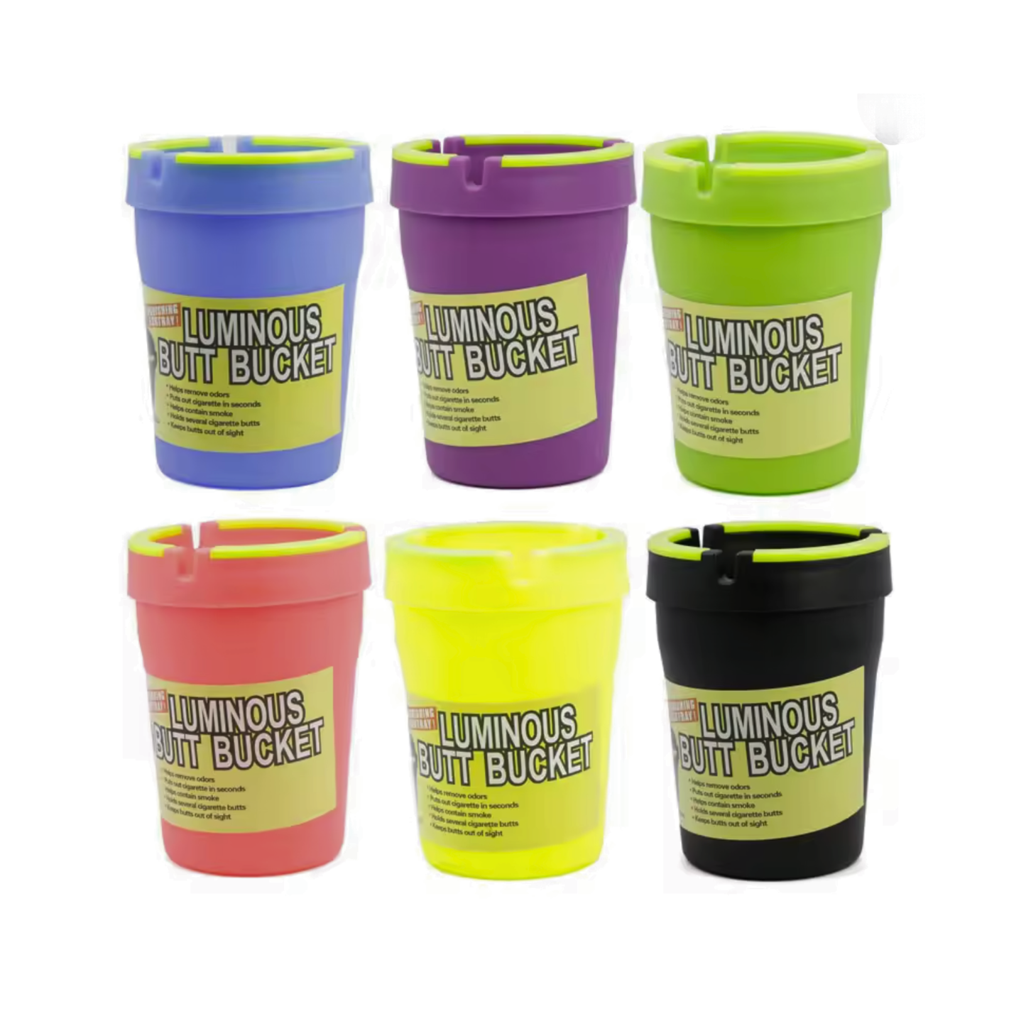Rollo Luminous Butt Bucket | Glow-In-The-Dark Ashtray - Random Colour